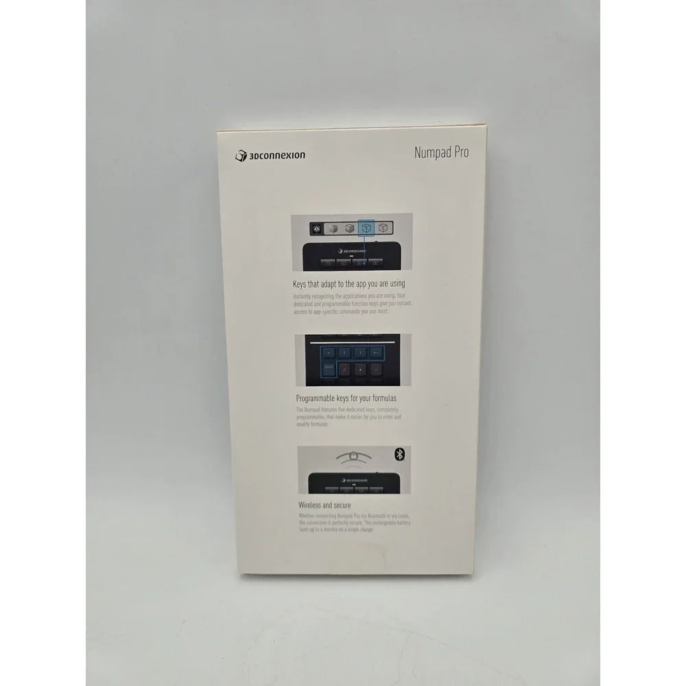 3Dconnexion Numpad Pro Wireless Bluetooth Programmable Keypad 3DX-700105